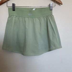 ALO Yoga matcha Green Skirt match point tennis skirt XS